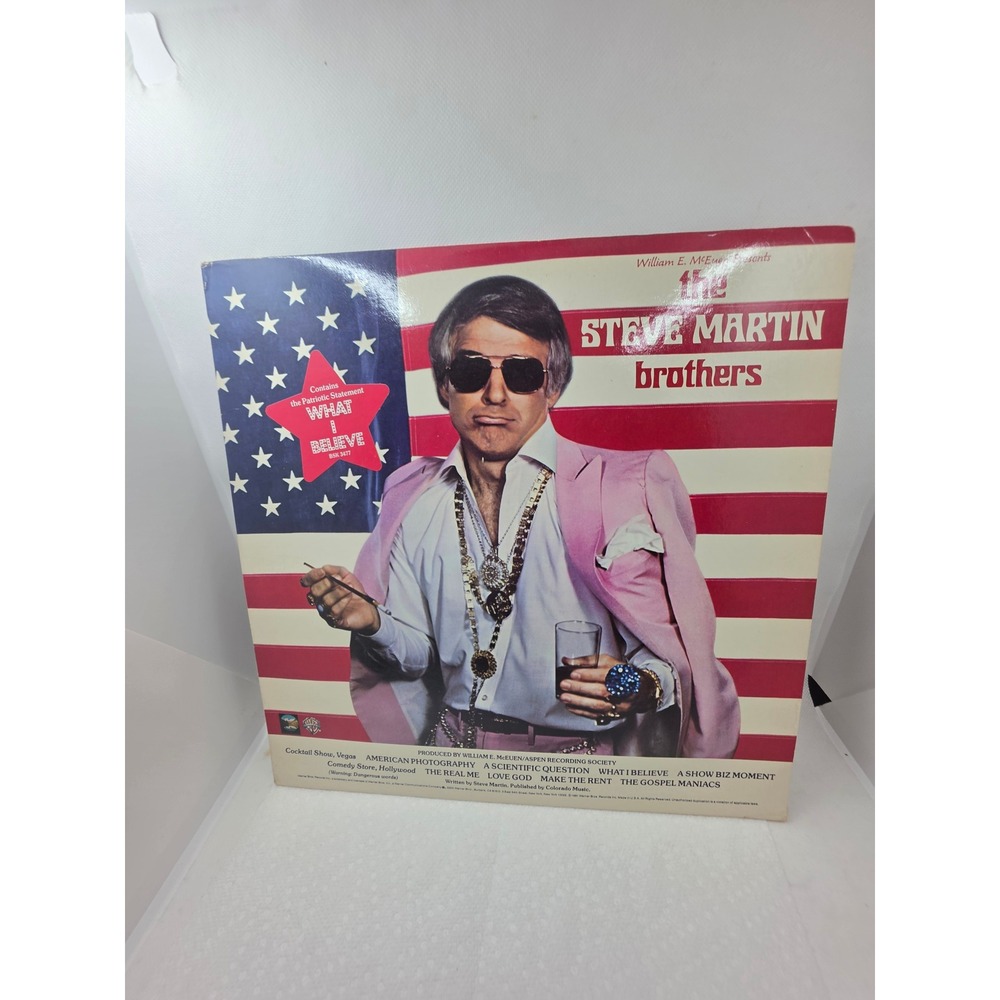 Steve Martin Brothers Vinyl LP 1981 Warner Bros BSK 3477 Comedy Banjo Promo Copy